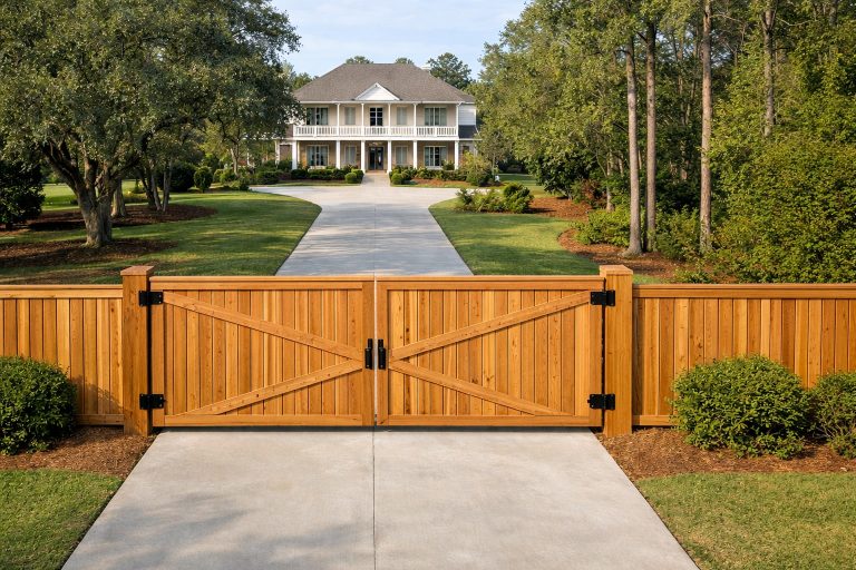 Premium cedar privacy fence installation in Covington, LA